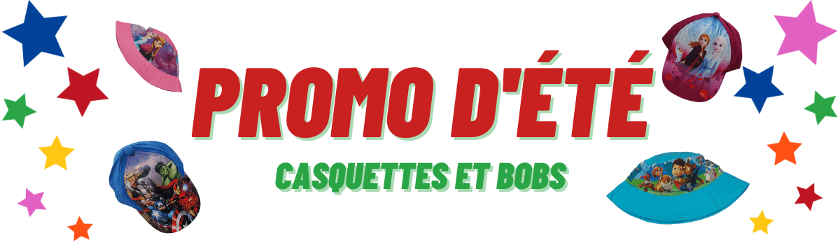 Promo d'été - casquettes et bobs